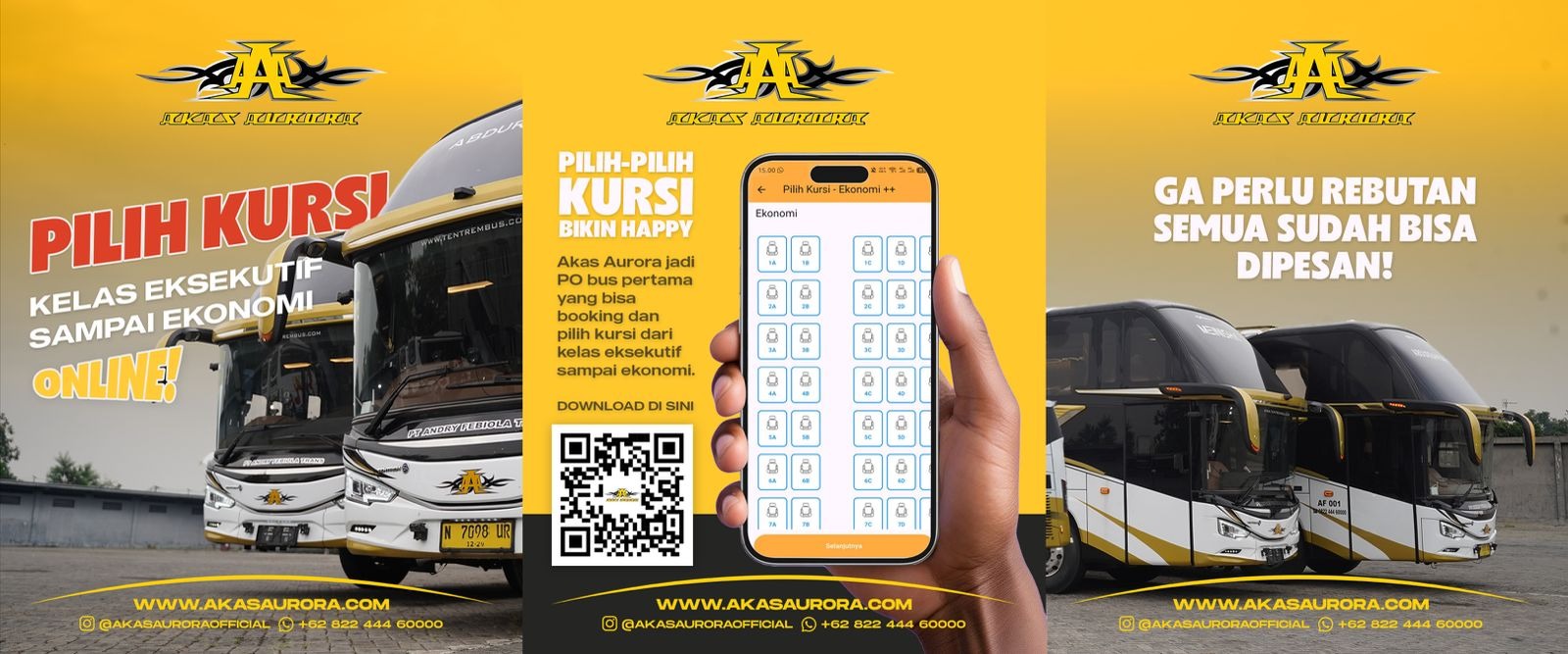 AKAS Aurora Membawa Transformasi Digital untuk PO Bus: Pemesanan Kursi Ekonomi Kini Semudah Kereta Api