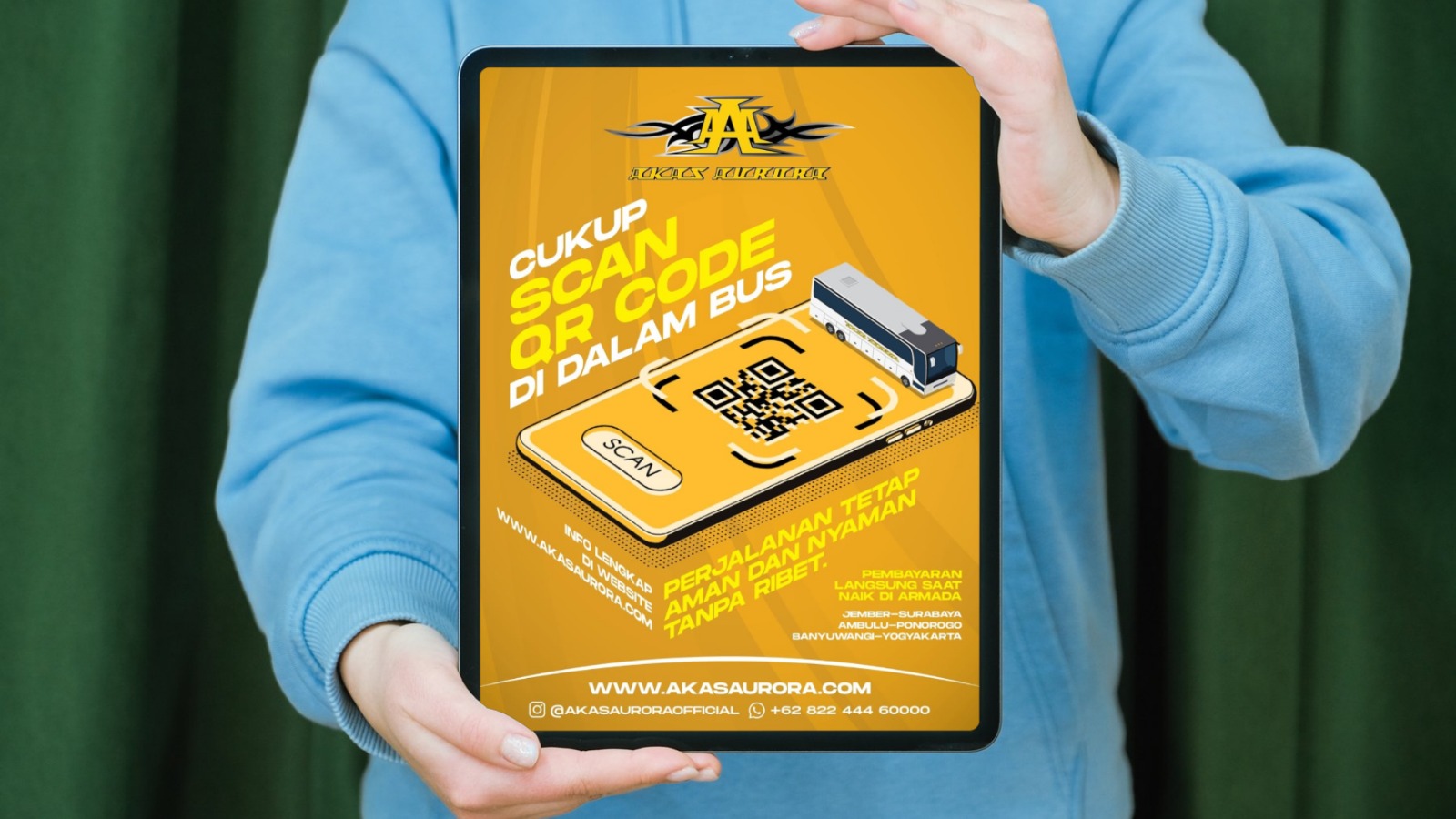 Tak Perlu Khawatir Lupa Membawa Uang Tunai, Pembayaran Tiket Bus AKAS Aurora Sekarang Bisa Cashless